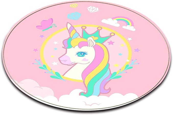 Salon Chambre Salle De Bain Cuisine Enfants Bebe Chambre Moquette Tapis De Sol Decor A La Maison Licorne 60x60cm Lb Tapis Rond Tapis De Jeu Decoration De La Maison Decoration De Chambre D Enfant
