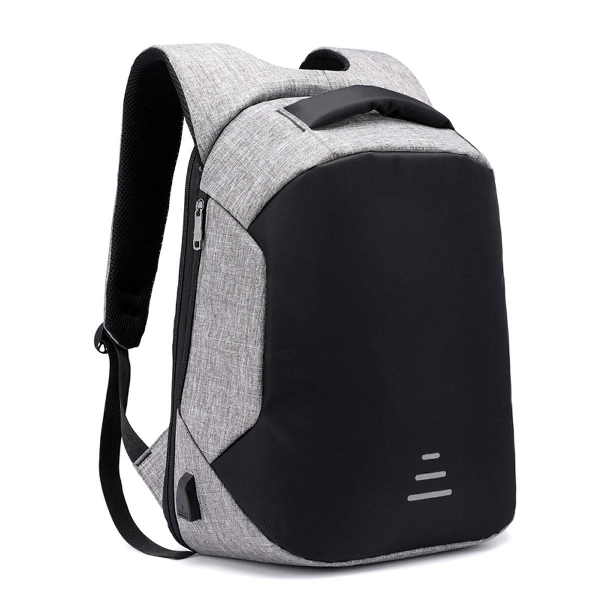 men's pvc waterproof usb charging male laptop casual travel bag
