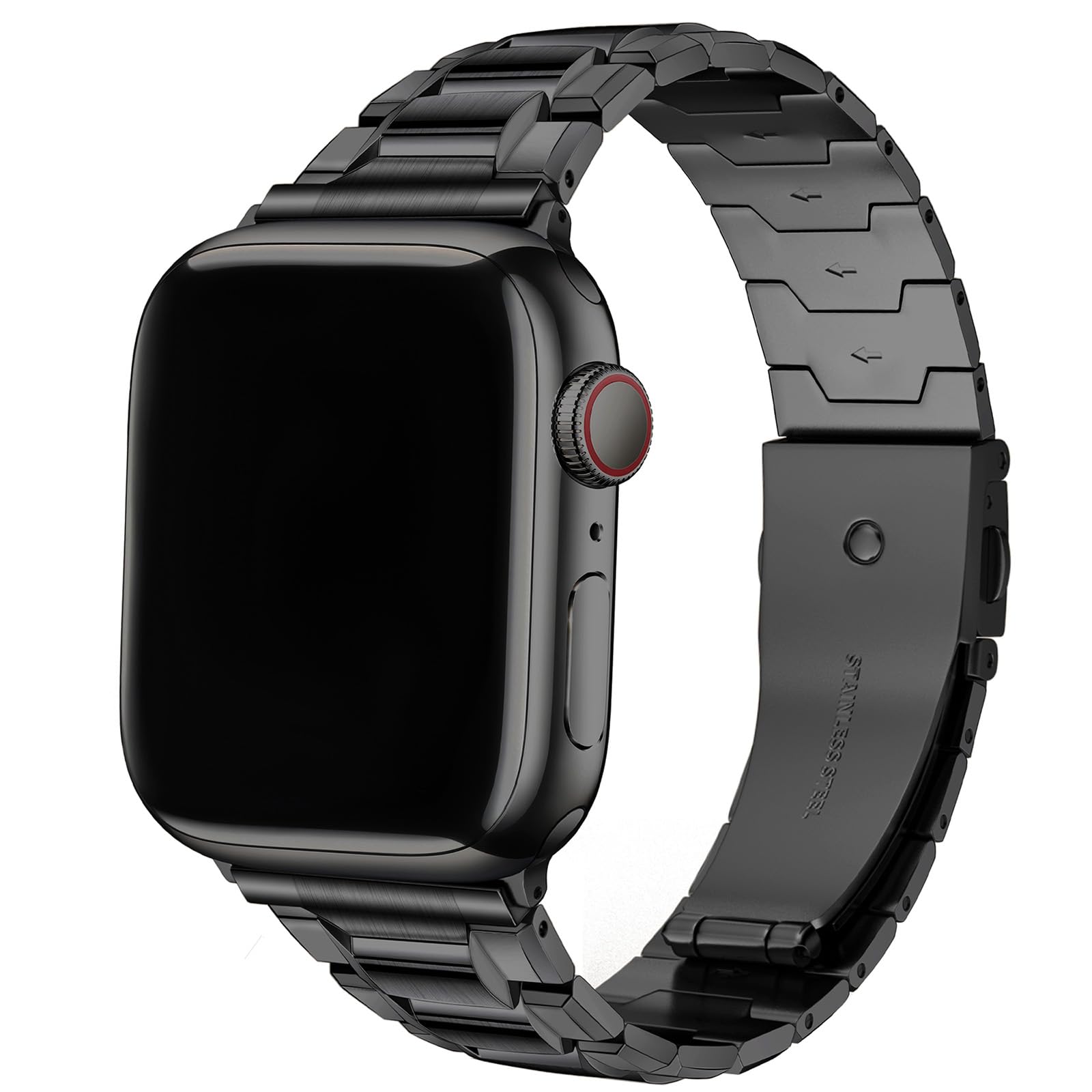 Photo 1 of Wristitani Compatible with Apple Watch Ultra Band Ultra2 Series 9 8 7 SE 6 5 4 3 for Men and Women, Stainless Steel Replacement Watch Strap for iWatch 49mm 45mm 44mm 42mm