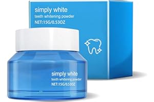 VUNEXO Teeth Whitening Deluxe Powder, Natural Teeth Whitener, Luminoteeth Booster Powders-Breath Freshness and Fluoride-Free Whitens, Strengthens & Purifies E