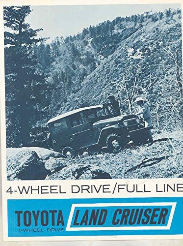 Amazon Com 1965 1966 Toyota Land Cruiser Fj40 Fj45 Hardtop Wagon Pickup Brochure Entertainment Collectibles