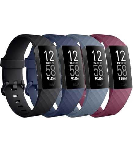 Amazon.com: PACK 3 Silicone Bands for Fitbit Charge 4 / Fitbit