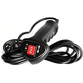 Tool Offroad Winch Controller 3 Pin，Male Plug Electric Winch Remote Controller with 11.48ft Connector Cable, Easy-Install Plug and Play for ATV, UTV, Off Road, Black