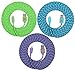 3PK 10FT Highly Durable Nylon Braided 8-Pin Lightning Cable Charger Cord for iPhone 6S, 6S Plus, SE, 5S (Purple Blue Green)