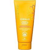 Derma E Vitamin C Foaming Oil Cleanser, 6 Fl Oz, 2-in-1 Oil-to-Foam Face Wash, Makeup Remover, Stabilized Vitamin C & Niacinamide to Help Brighten, Nourish & Strengthen Skin Barrier, Gentle Skin Care