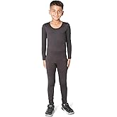 Boys Thermal Top and Bottom Underwear Set; Long Johns for Kids; Base Layer Set for Cold Weather; Microfleece Moisture Wicking