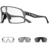 SCVCN Photochromic Cycling Glasses Men Women Mountain Bike Sunglasses MTB Road Bicycle Riding Clear Sports Glasses S325