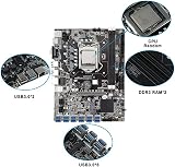 Tsadeer B75 Motherboard 12 USB3.0 BTC Mining LGA1155 DDR3 4G RAM SSD CPU Fan view 8
