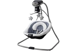 Graco Simple Sway LX Baby Swing with Multi-Direction Lounger, Hutton
