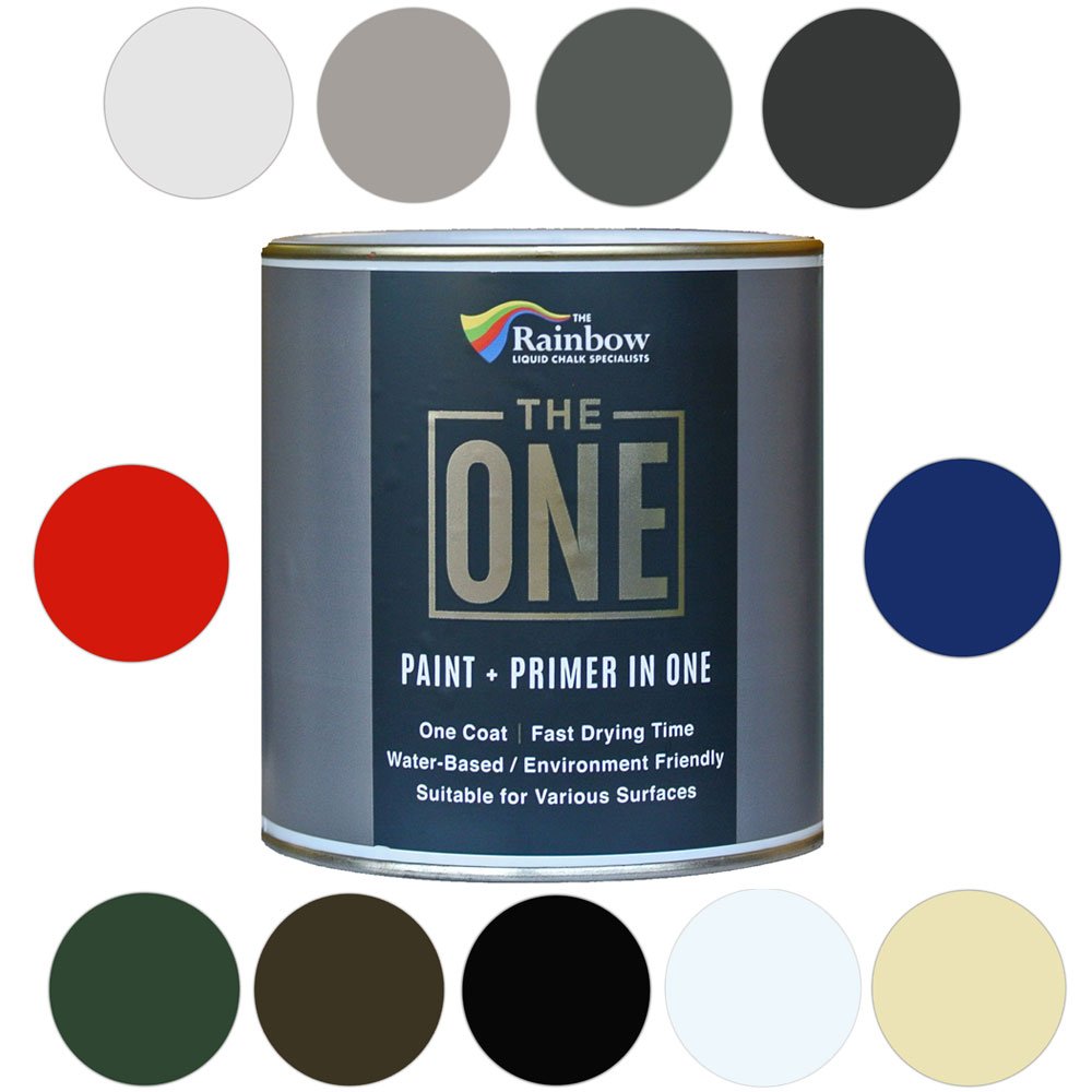 The One Paint Satin Finish Multi Surface Paint 1 Litre (Cream