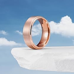 King Will 8mm Rose Gold Plated Tungsten Carbide