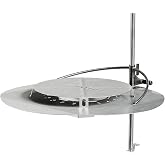 Breeo Outpost Heat Deflector X24 - Stainless Steel, USA Made | Compatible with Y Series and X Series smokeless fire pit, maximizes hot airflow, live-fire cooking accessory