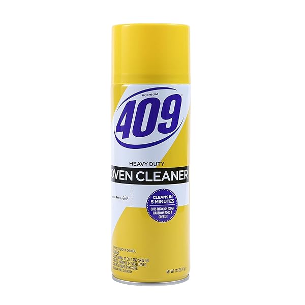 409 HEAVY DUTY SPRAY-ON OVEN CLEANER, CUTS THROUGH GREASE & GRIME ON CONTACT, A POWERFUL CLEAN YOU CAN TRUST, LEMON SCENT, 14.5 OZ | GRILL CLEANER, STOVE TOP CLEANER