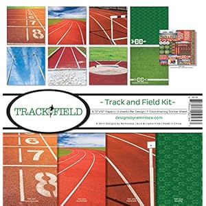 Reminisce Track and Field Collection Scrapbook Kit, Track & Field