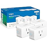 TP-Link Tapo Matter Supported Smart Plug Mini, Compact Design, 15A/1800W Max, Super Easy Setup, Works with Apple Home, Alexa 