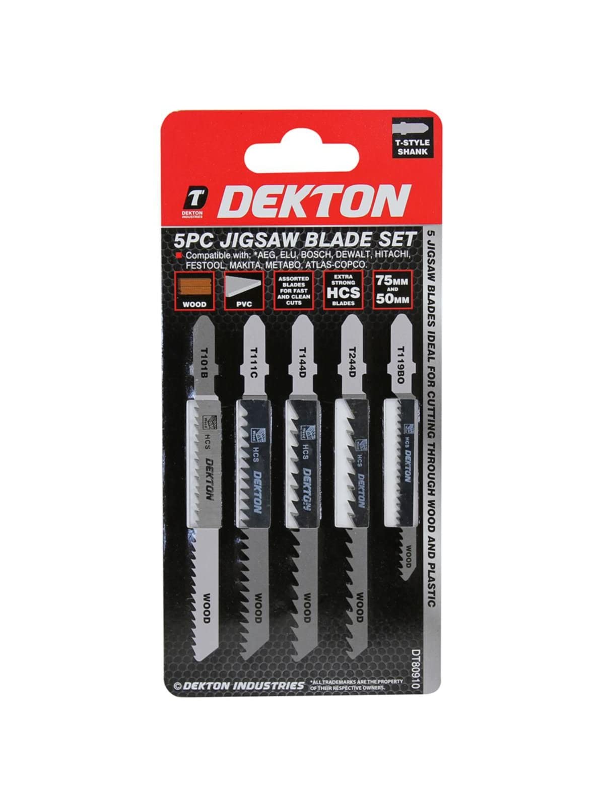 Model A 5 Piece Jigsaw Blade Set