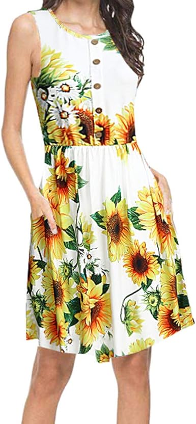 boho sunflower dress