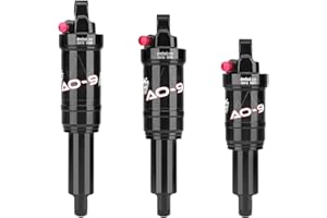 MEROCA DNM AO-9 Air Suspension Shock Absorber, 65/56/41mm Travel, 150-275PSI Adjustable, Lightweight Aluminum Alloy MTB Suspension for 210/190/165mm, Waterproof & Dustproof (AO9-210 x 65mm)