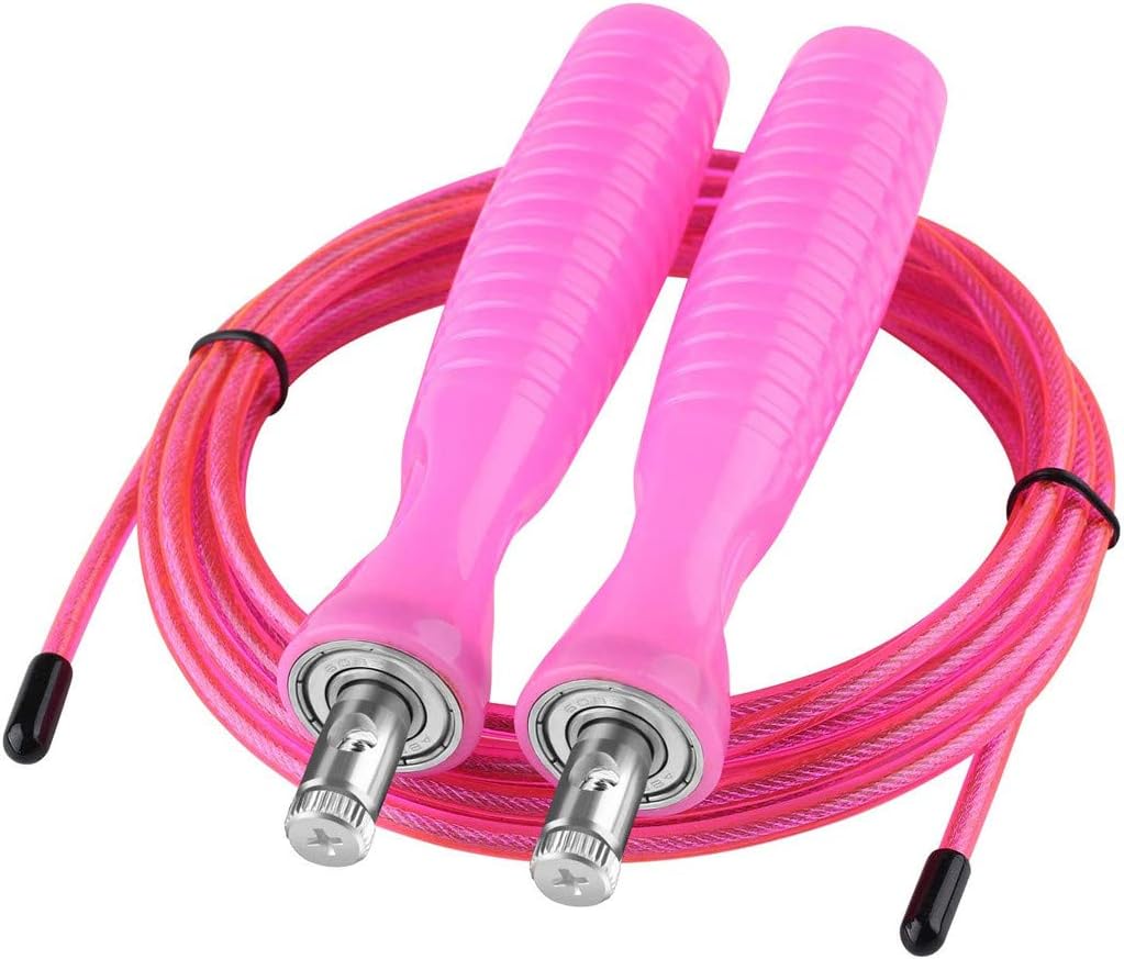 FORUU 2020 New Adjustable Jump Rope for Adult Kids Beginners Portable Durable Exercise Fitness Skipping Rope for Sale Workout at Home Best Jump Rope for Cardio Weight Loss Best Gift Under 10 Dollar
