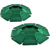 2pcs Green All-Direction Putting Cup Golf Training Hole Practing Cup Aid Indoor/Outdoor