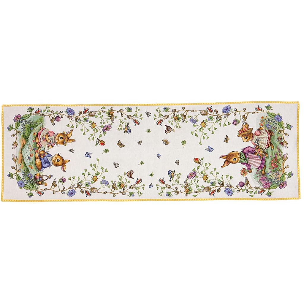 Villeroy & Boch – Spring Fantasy Table Runner, Dining Table, Easter Decorations Home, Easter Gifts for Adults, Cotton