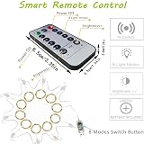 FANSIR Curtain Fairy Lights 300LED USB 3m x 3m 8 Modes Remote IP44 view 6