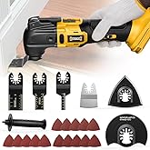 DIYtoolifz 21000 OPM MAX Oscillating Tool Compatible with Dewalt 20V (No Battery), 6 Speed Brushless-Motor, Cordless Oscillat