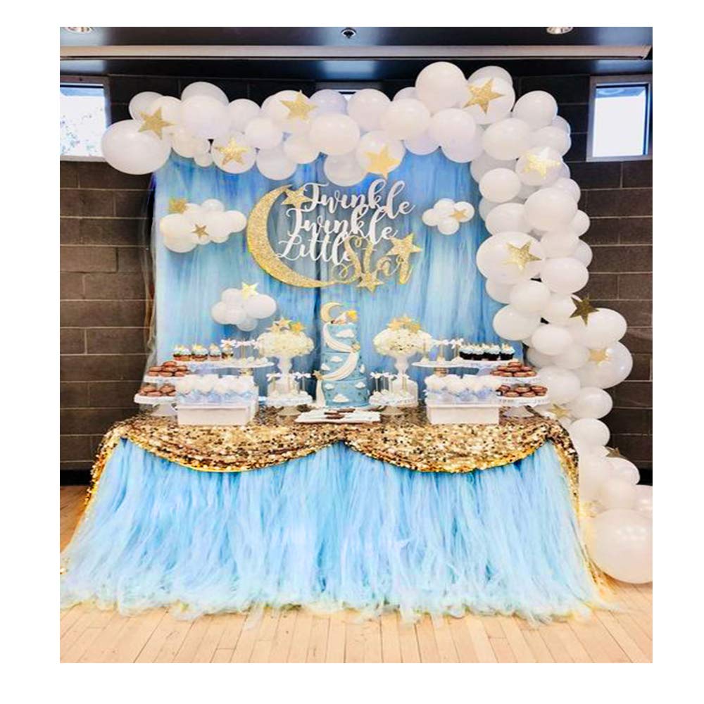 Best blue baby shower table cloth