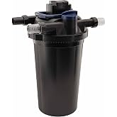 The Pond Guy AllClear G3 Bio Pressure Filter, UVC, All Clear 8000 | Ultraviolet Light Clarifier Backflush System Pressurized External Biological &amp; Mechanical Filtration Koi Fish Water Garden