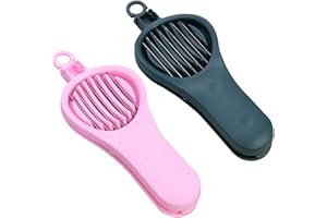 GARVALON 2Pcs Red Date Core Remover and Cherry Slicer Effort-Saving Kitchen Gadget with Comfortable Press