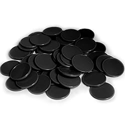 HAKITAROOM Set of 100 1 Inch Opaque Plastic