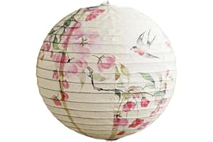 30cm Round Paper Lantern Lamp Shade Plum Blossom Chinese Style Light Shade Wedding Party Home Decor Paper Lampshade