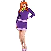 Scooby Doo Daphne Costume for Women, Scooby-Doo Character Purple Dress Outfit for Cosplay & Halloween
