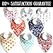Baby Bandana Drool Bibs - Natural Organic Cotton with Fleece Back - Unisex 8-Pack Gift Set with Popular Nautical and Beach-Themed Designs for Boys and Girls - by So Peep