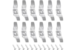 Blinds Cord Cleat 12 Pack - Small Rope Cleat Holder for Blinds and Curtains, Transparent Hook Winders with Screws for Child S