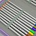 Jusoney Painting Pencils Case with Zipper 72 holder Art Pen Case Canvas Protection Drawing Case (Purple)