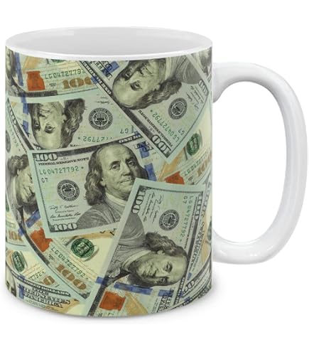 Amazon.com | CafePress Million Dollar Mug 11 oz (325 ml) Ceramic Coffee Mug:  Coffee Cups & Mugs