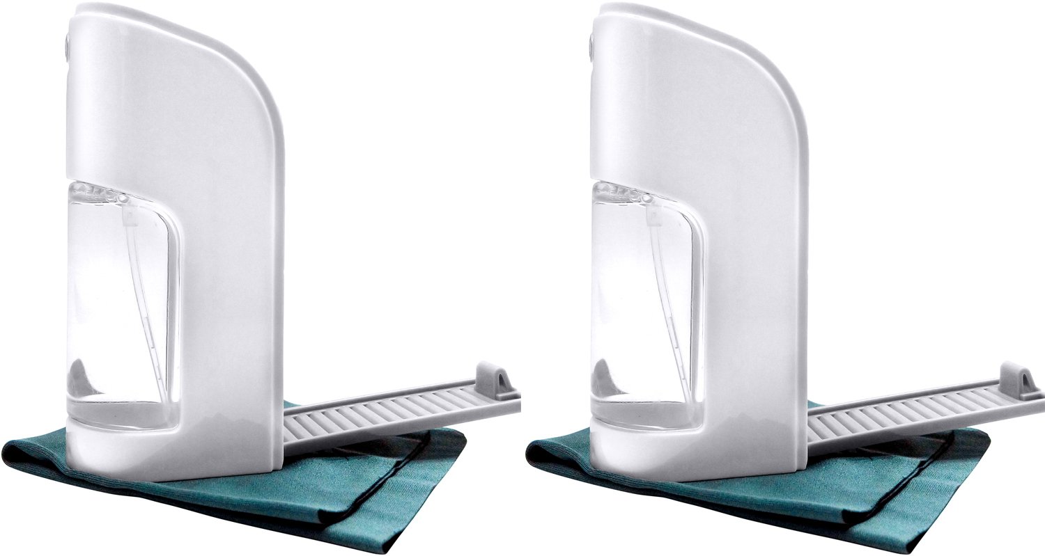 Screen Cleaner Spray with Microfiber Cloth for Display Screens of Portable Electronic Devices and Eyeglasses (Pack of 2)