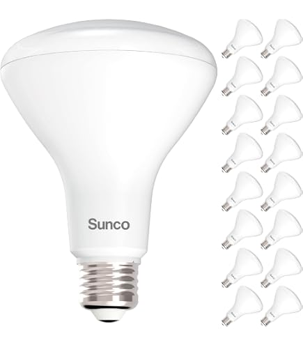 BR30 bulb protruding from shallow recessed can causing glare