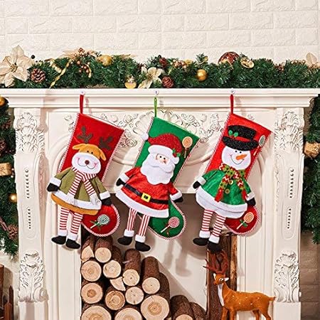 Immagini Befana E Babbo Natale.Jamila 2019 Di Natale Calza Della Befana Babbo Natale Calzino Grande Regalo Di Chirstmas Calze E Autoreggenti Sacchetto Del Regalo Di Natale Decorazioni Per La Casa Amazon It Casa E Cucina