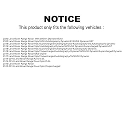 Front Disc Brake Rotors Pair For Land Rover Range