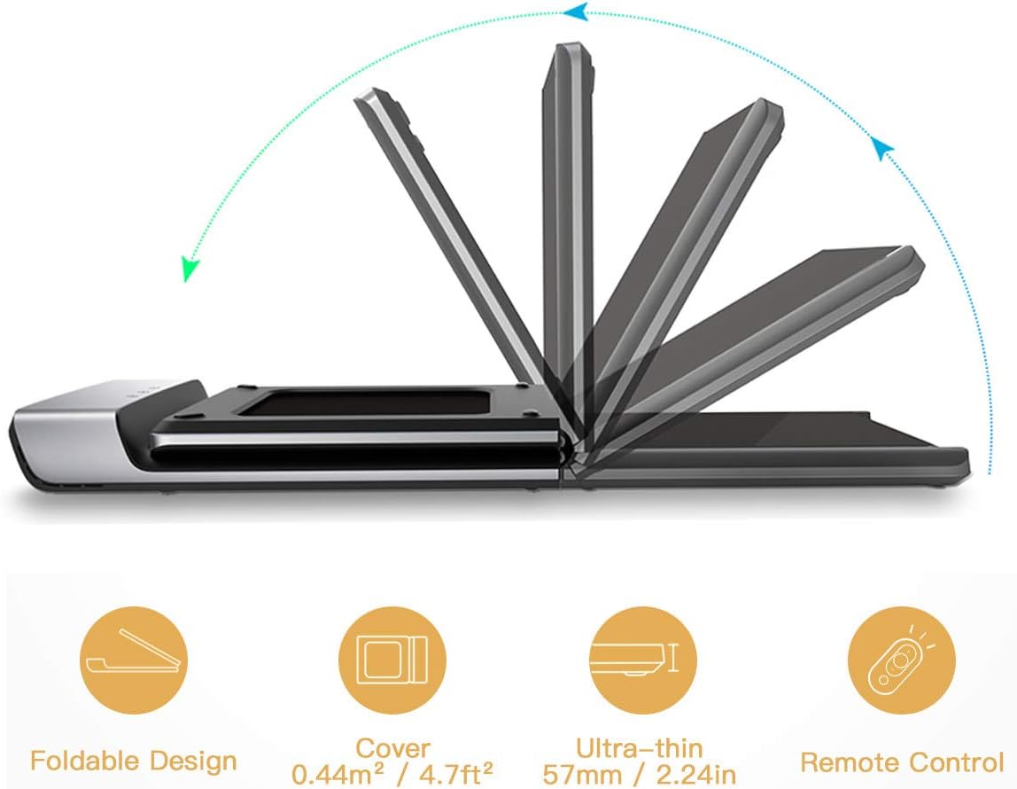 Zomom Walking Pad, A1 Foldable Design with Footstep Induction Speed Control Noise Free for Walking Jogging Fitness