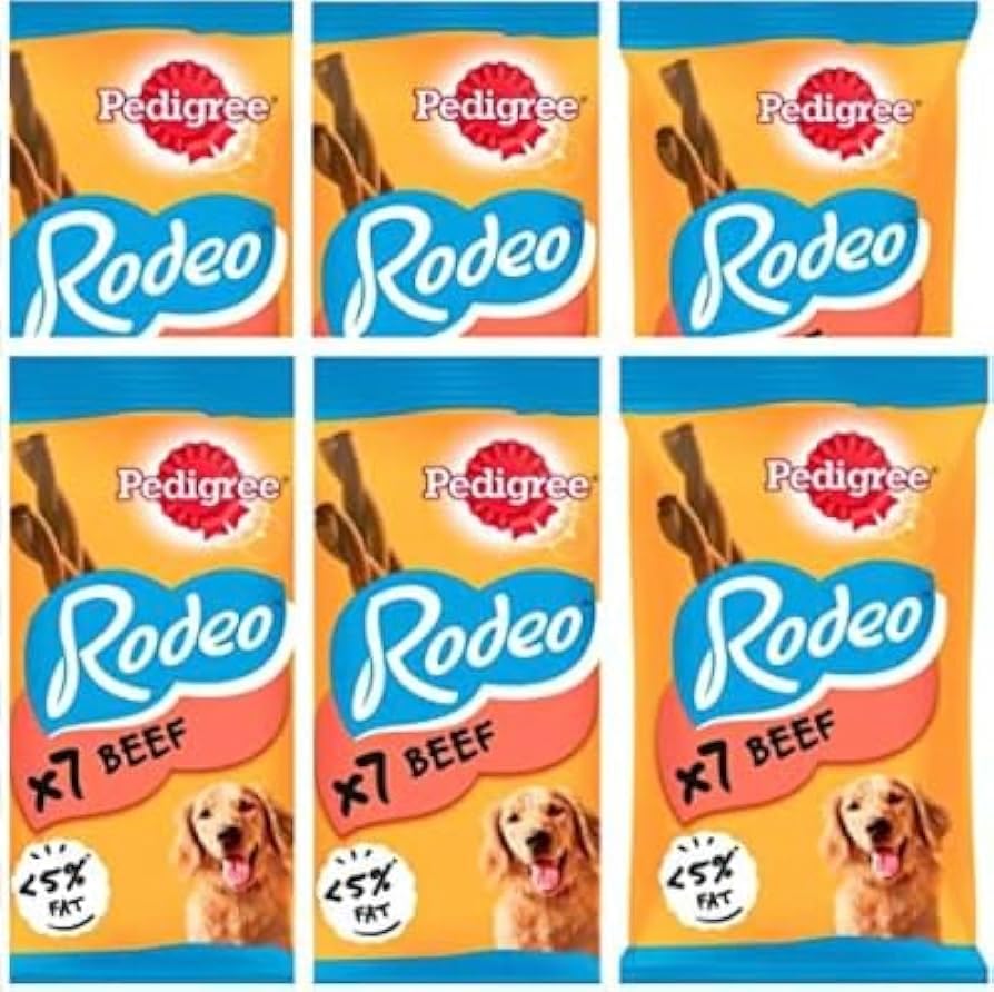 Rodeo Dog Chews 6 Pack (42 treats) (Beef)