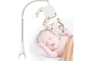 RUGVOMWM 23 inches DIY Baby Crib Mobile Arm,Mobile arm for Crib,Nursery Mobile arm,Baby Mobile Hanger, with Music Box-The Cla