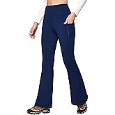 IUGA Fleece Lined Pants Women Water Resistant Hiking Pants Winter Flare Leggings with Pockets Bootcut Thermal