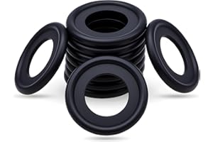 MEAJOO 10PCS M12 Drain Plug Gasket Rubber Crush Washer Seals 12616850 3536966 Engine Oil Pan Drain Plug Seal Compatible with Chevy GMC Ford Engine Oil Crush Washers