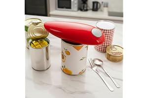 Can Opener Electric for Kitchen - One-Touch Automatic Can Opener Kitchen, Hands Free Automatic Cans Opening with Smooth Edge 