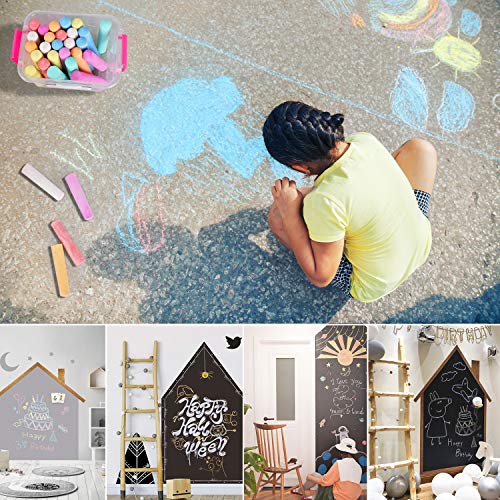 Sidewalk Chalk Bulk, Jumbo Chalk, Chalk for Outside for Kids 35 Pieces Washable Tapered Chalks for Party Favors and Gifts