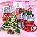 DIY Diamond Painting Keychain, Christmas Embroidery Kits Ornaments, 5D Diamond Art for Kids and Adult Beginners Home Wall Decor Perfect for Gift(4pcs)