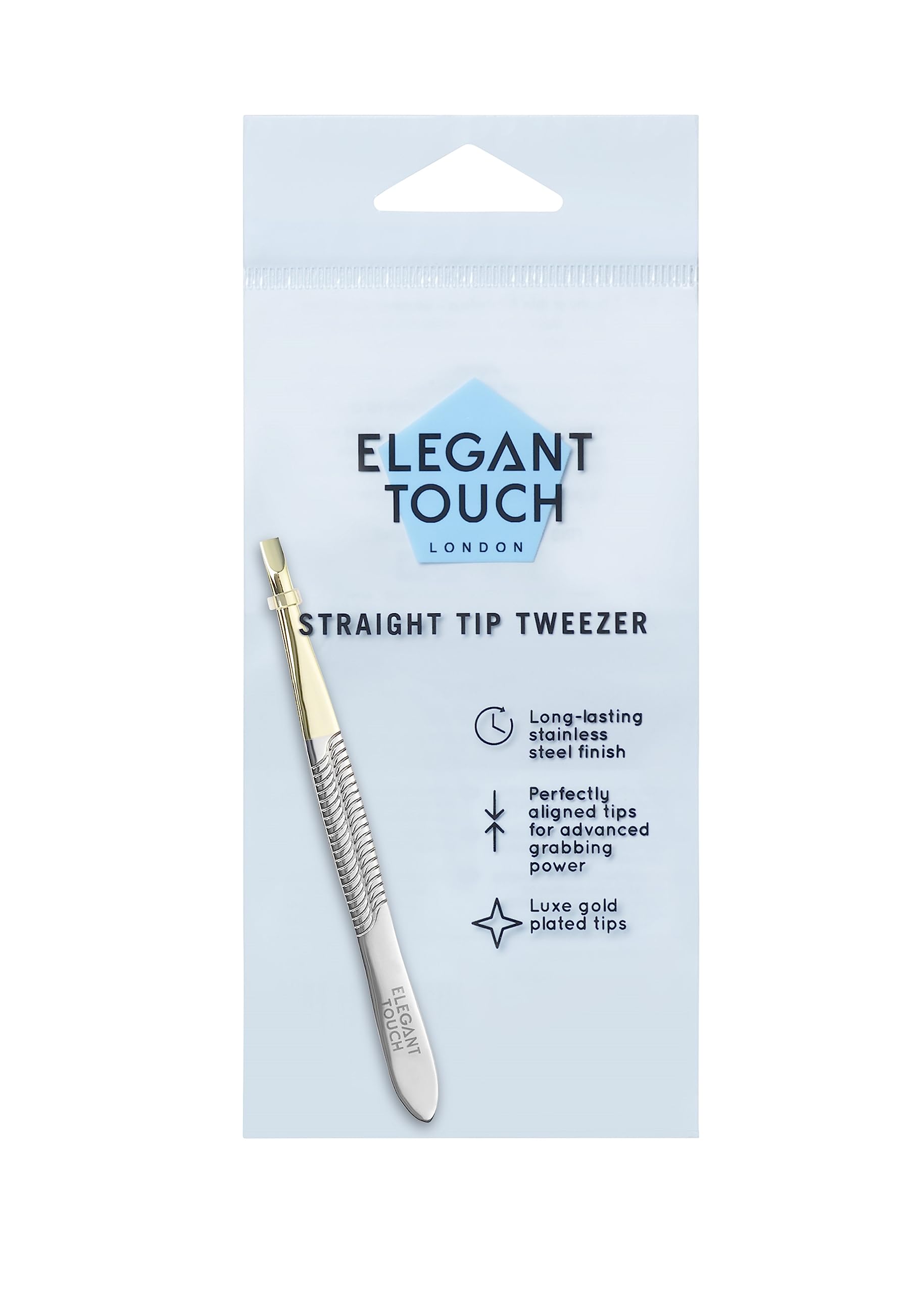 Elegant Touch Essential Implements Straight Tip Tweezers